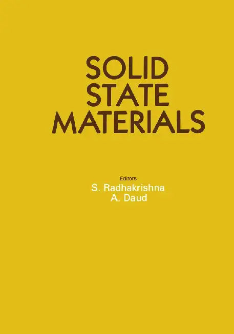 Solid State Materials by S. Radhakrishna