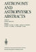 Astronomy and Astrophysics Abstracts: Literature 1983, Part 2 by S. Böhme