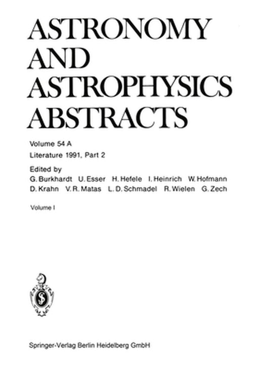 Literature 1991, Part 2 by Astronomisches Rechen-Institut