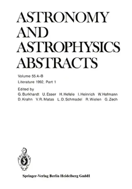 Literature 1992, Part 1: Volumes A and B by Astronomisches Recheninstitut