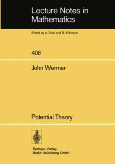 Potential Theory by Wermer John Wermer
