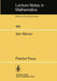 Potential Theory by Wermer John Wermer