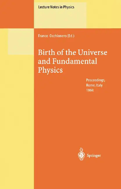 Birth of the Universe and Fundamental Physics: Proceedings of the International Workshop Held in Rome, Italy, 18-21 May 1994 by Franco Occhionero
