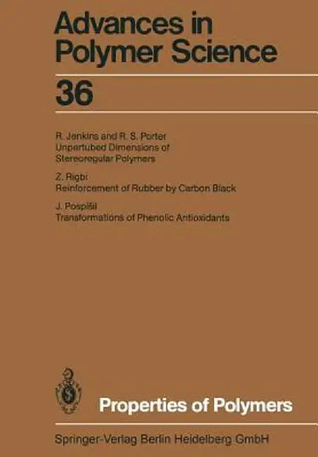 Advances in Polymer Science: Fortschritte Der Hochpolymeren-Forschung by R. Jenkins