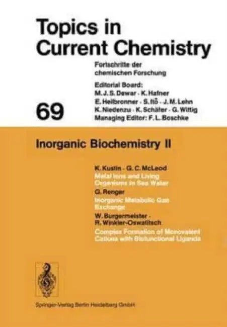 Inorganic Biochemistry II by Houk; Christopher A. Hunter, Hunter; Michael J. Krische, Krische Kendall N. Houk