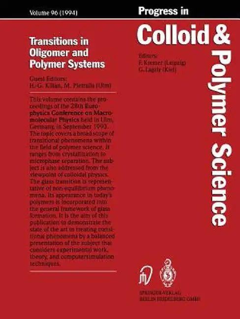Transitions in Oligomer and Polymer Systems by Hans-Georg Kilian