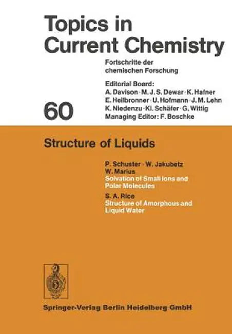 Structure of Liquids by Kendall N. Houk