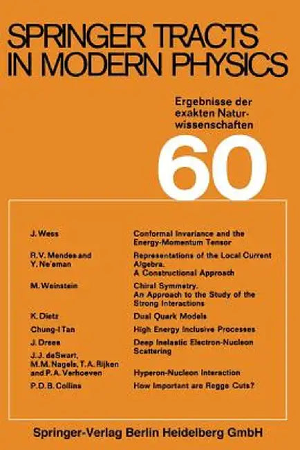Springer Tracts in Modern Physics by G. Höhler