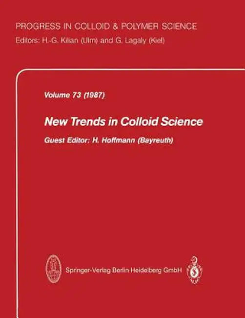 New Trends in Colloid Science by H. Hoffmann