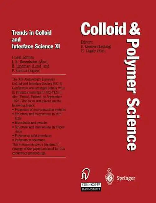 Trends in Colloid and Interface Science XI by Jarl B. Rosenholm