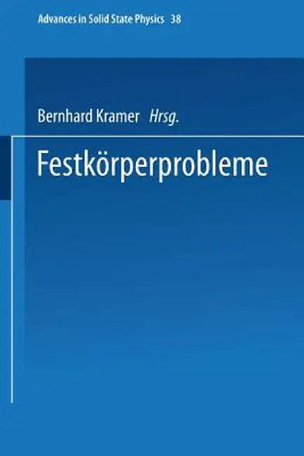 Festkörperprobleme by Bernhard Kramer