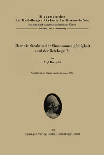 Über die Struktur der Sinnesmannigfaltigkeit und der Reizbegriffe by Yrjö Reenpää