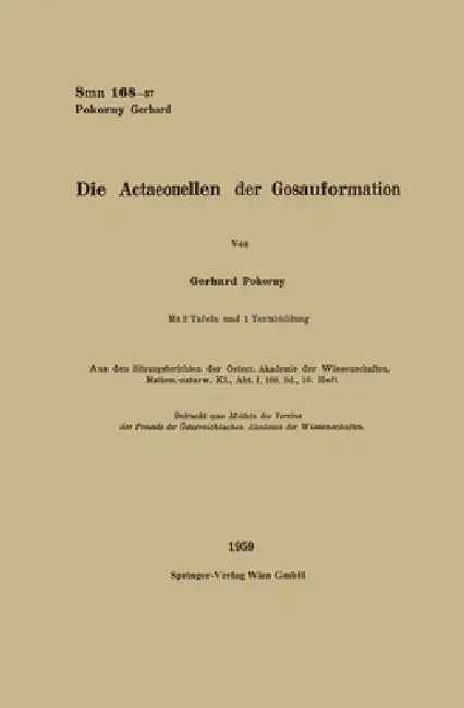 Die Actaeonellen der Gosauformation by Gerhard Pokorny