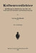 Kolbenverdichter: Einführung in Arbeitsweise Und Bau Von Luft- Und Gasverdichtern Mit Kolbenbewegung by Charles Bouché