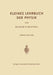 Kleines Lehrbuch der Physik: Ohne Anwendung Höherer Mathematik by Wilhelm Heinrich Westphal