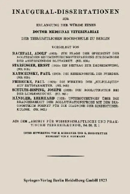 Zur Frage Der Spezifität Des Noltzeschen Sedimentierungsverfahrens Zur Diagnose Der Ansteckenden Blutarmut by Adolf Rachfall