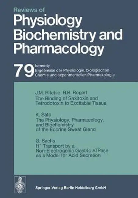 Reviews of Physiology, Biochemistry and Pharmacology by R. H. Adrian