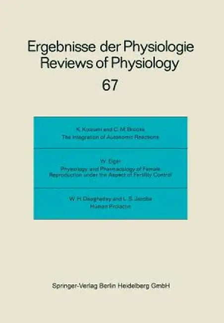 Reviews of Physiology: Biochemistry and Experimental Pharmacology by R. H. Adrian