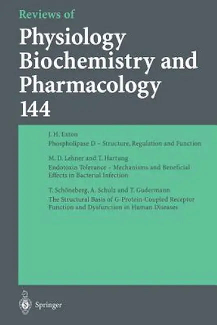 Reviews of Physiology, Biochemistry and Pharmacology by J. H. Exton