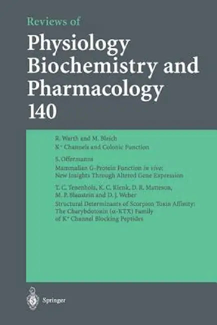 Reviews of Physiology, Biochemistry and Pharmacology by M. P. Blaustein