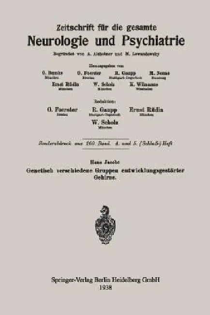Genetisch Verschiedene Gruppen Entwicklungsgestörter Gehirne by Hans Jacob