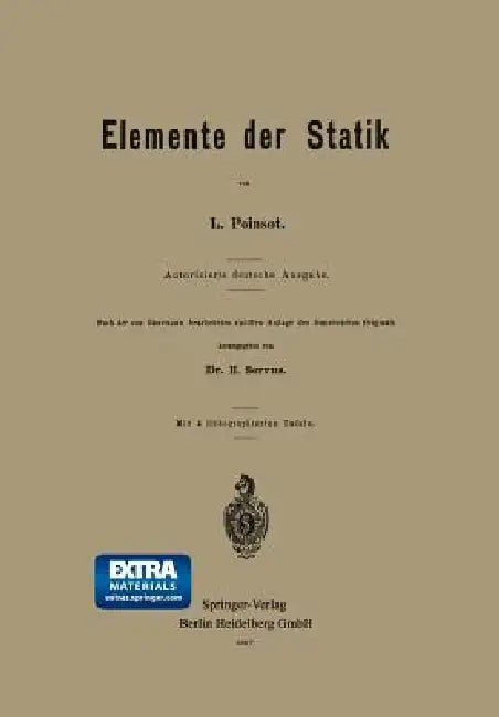 Elemente Der Statik by Louis Poinsot, H. Servus