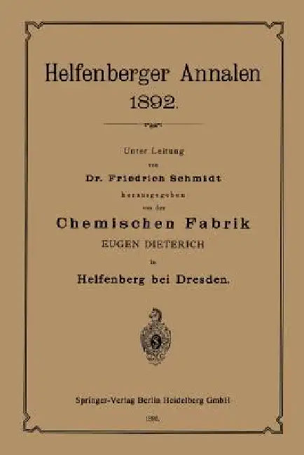 Chemischen Fabrik by Eugen Dieterich, Friedrich Schmidt