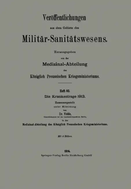 Die Krankentrage 1913 by Gustav Velde