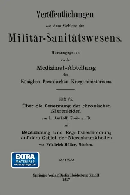 Über Die Benennung Der Chronischen Nierenleiden. Bezeichnung Und Begriffsbestimmung Auf Dem Gebiet Der Nierenkrankheiten by Ludwig Aschoff