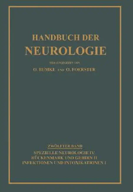 Infektionen Und Intoxikationen by Oswald Bumke, Otfrid Foerster