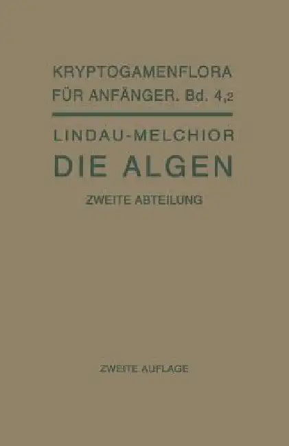 Die Algen by Gero Lindau, Hans Melchior