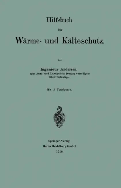 Hilfsbuch Für Wärme- Und Kälteschutz by Andreas Andersen