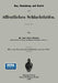 Bau, Einrichtung Und Betrieb Von Öffentlichen Schlachthöfen by Oscar Schwarz