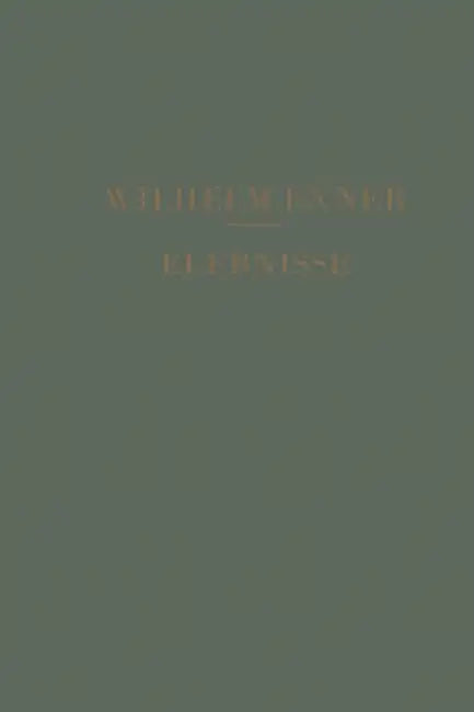 Erlebnisse by Wilhelm Franz Exner