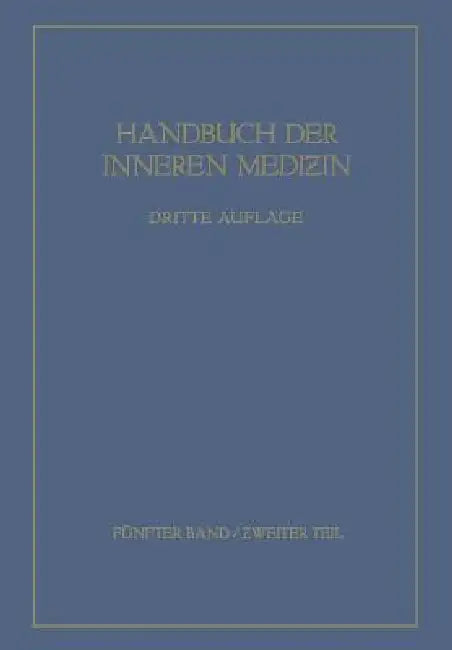 Spezielle Pathologie 2 by H. Altenburger, Gustav Von Bergmann, Leo Mohr