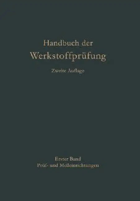 Prüf- Und Meßeinrichtungen by E. Amedick, Rudolf Berthold, K. H. Bußmann