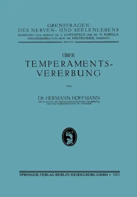 Über Temperamentsvererbung by Hermann Hoffmann