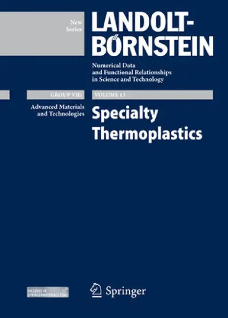 Specialty Thermoplastics by Jiri G. Drobny