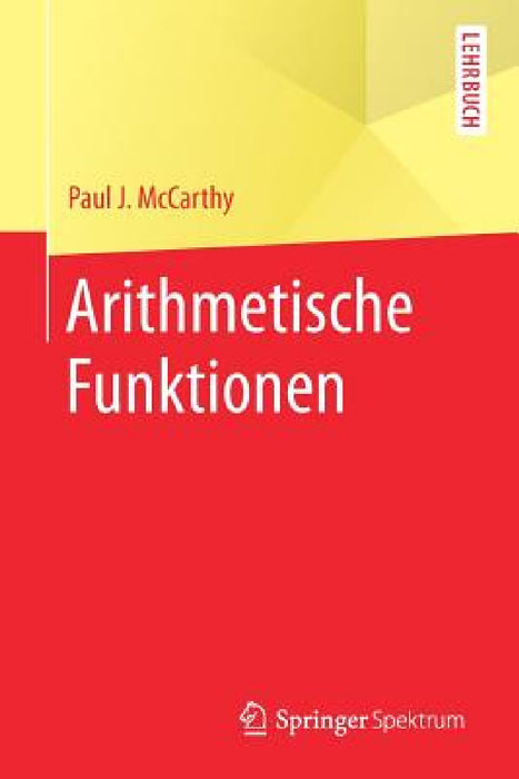 Arithmetische Funktionen by Paul J. McCarthy, Markus Hablizel