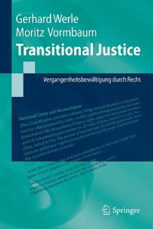 Transitional Justice: Vergangenheitsbewältigung Durch Recht by Gerhard Werle, Moritz Vormbaum