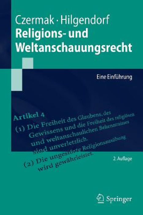 Religions- Und Weltanschauungsrecht: Eine Einführung by Gerhard Czermak, Eric Hilgendorf