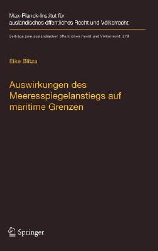 Auswirkungen Des Meeresspiegelanstiegs Auf Maritime Grenzen by Eike Blitza