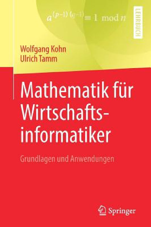 Mathematik Für Wirtschaftsinformatiker: Grundlagen Und Anwendungen by Wolfgang Kohn, Ulrich Tamm