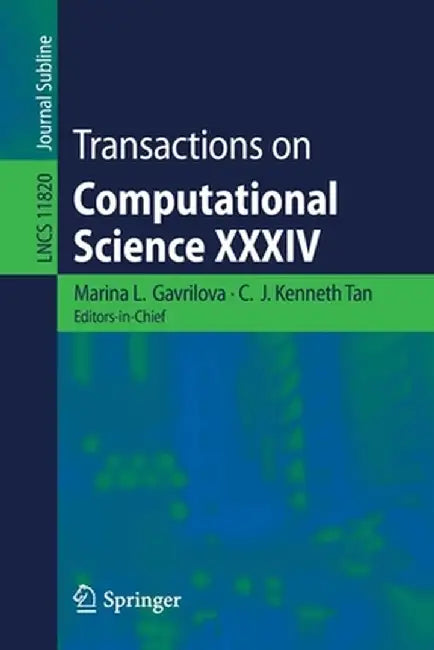 Transactions on Computational Science XXXIV by Marina L. Gavrilova