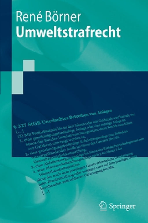 Umweltstrafrecht by René Börner