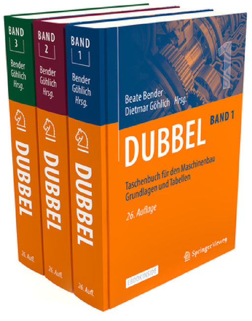 Dubbel Taschenbuch Für Den Maschinenbau Set 1-3 by Beate Bender, Dietmar Göhlich