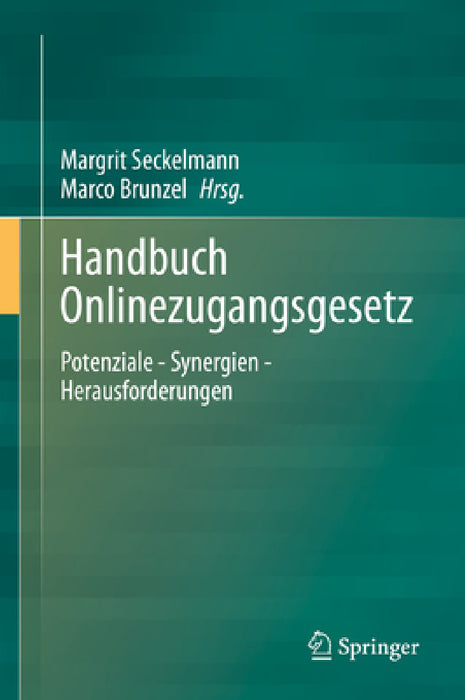 Handbuch Onlinezugangsgesetz: Potenziale - Synergien - Herausforderungen by Margrit Seckelmann, Marco Brunzel