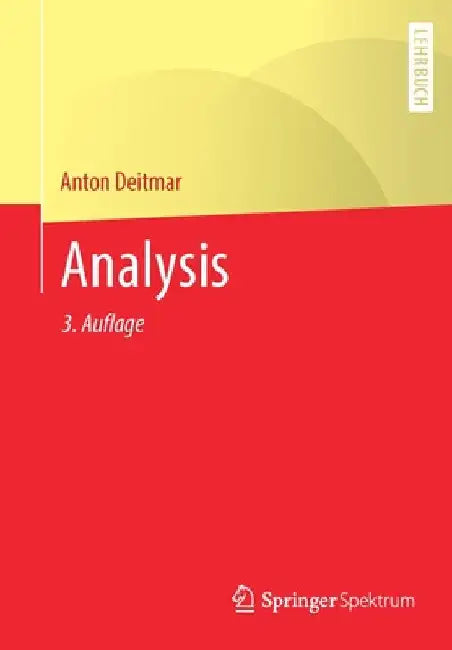 Analysis by Anton Deitmar