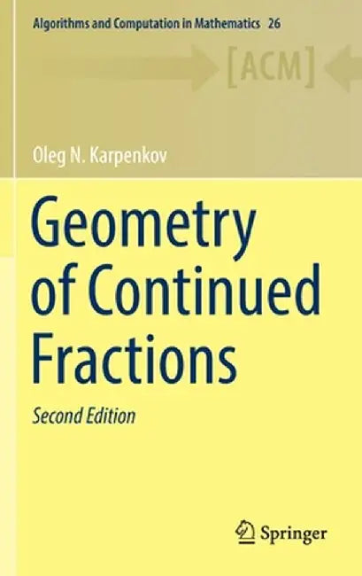 Geometry of Continued Fractions by Oleg N. Karpenkov