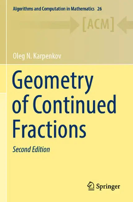 Geometry of Continued Fractions by Karpenkov, Oleg N.